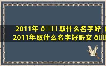 2011年 🐎 取什么名字好（2011年取什么名字好听女 🐛 孩）